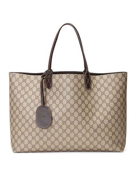 gucci tote vs lv neverfull|Gucci extra large tote bag.